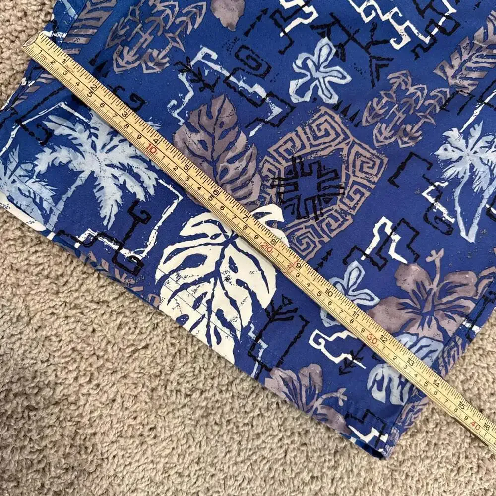 Ron Jon Surf Shop Board Shorts Mens XL Blue Tropical Floral‎ Swim Trunks EUC